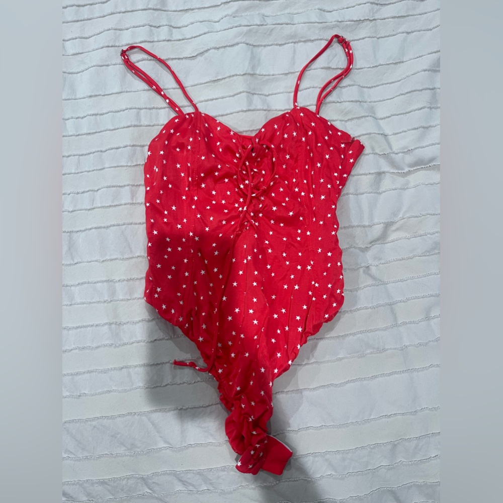Zara body suit. Red with white stars. Work once. Size small.